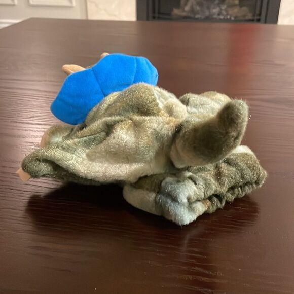 Dream Puppets Plush GREEN DINOSAUR Hand Puppet Excellent Condition 11.5” long - Picture 3 of 10